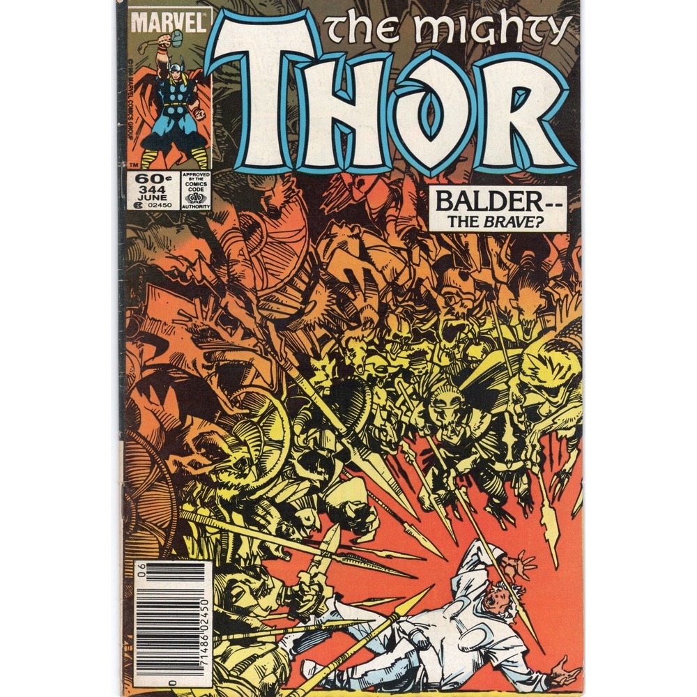 THOR (THE MIGHTY) #344 MID GRADE 1ST MALEKITH APP 1984